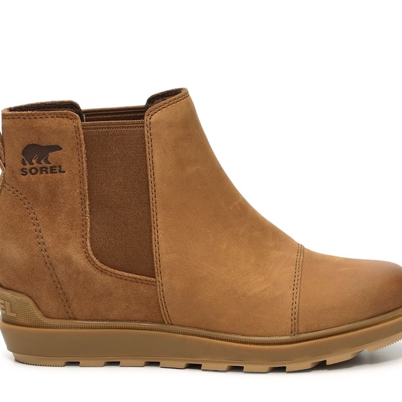 NWT SOREL Evie II Wedge Chelsea Boot/Brown - Picture 6 of 13